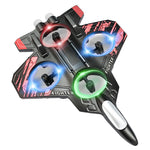 LinkMejor L101 2.4G EPP Hover Fighter Glider One-Key Circling 360° Roll 4 Turbofans 4CH LED RC Drone Airplane Quadcopter Stunt Glider RTF