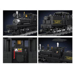 Mould King 12032 RC NO. Shay-Type Steam Locomotive LED Retro Train Toys Building Block Brick Assembly Kit Kids Christmas Gift