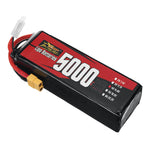 LinkMejor 4S 14.8V 5000mAh 100C 74Wh LiPo Battery XT60 Plug for RC Car FPV Racing Drone