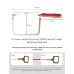 LinkMejor 128mm Japanese Fret Saw Throat Depth Hand Coping Saw For Woodworking Manual Jigsaw For Fine Curve Cutting