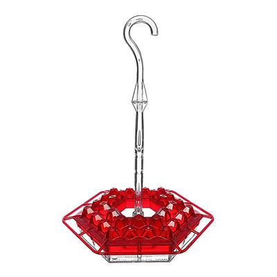 Hand-Blown Hummingbird Feeder Multi-Feed Ports Easy Clean Mount Acrylic Outdoor Hanging Bird Feeder Wind Chimes Design Perfect Gift For Wild Bird Feeder Garden Yard