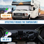 Heat Insulation Shields UV Protection Sun Shade Windscreen Protector RV Window Windshield Cover for Ford C-class E450 1997-2022 RV