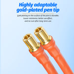 DIY Handheld Spot Welding Pen Gold-Plated Pure Copper 1500A High Conductivity 66cm Compact 414g for Battery 18650 Welding