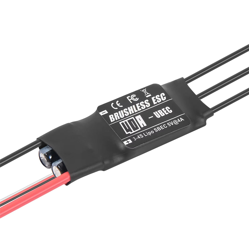 Neebrc 40A 3-4S Brushless ESC with 5V 4A BEC for Fixed Wing RC Airplane