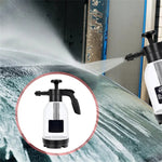 2L Foam Watering Can Transparent HDPE Air Pressure Pump Sprayer 1:50 Ratio Car Wash and Garden Use