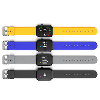 ATRSmart Counting Watch with Countdown Timer Pedometer 8 Alarms IP67 Waterproof Magnetic Charging Fitness Tracker Health Monitor LED Display Smart Bracelet