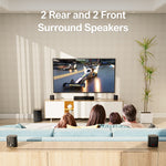 [EU/US Direct] Refurbished Ultimea Aura A40 330W 7.1CH Soundbar bluetooth Soundbar 8 High-Performance Speakers BassMX SurroundX Technology 121 Preset EQ Matrices 6 Adjustable Surround Levels Wired Soundbar Subwoofer Surround System
