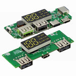 LinkMejor Display Dual USB 5V 2.4A Micro Type-C USB Mobile Power Bank 18650 Charging Module Lithium Battery Charger Board Circuit Protection