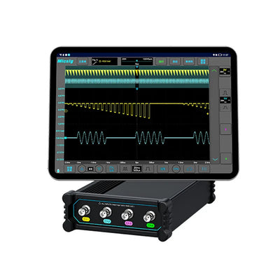 Micsig VTO2004 Portable Split-Type Oscilloscope with 200MHz Bandwidth 1GSa/s Sampling Rate and High Capacity Battery Ideal for Fieldwork and Automotive Diagnostics
