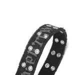 105cm-125cm Fashion Letter Pattern Canvas Belt for Men Women with Iron Pin Buckle 4cm Double-breasted Pants Waistband