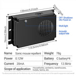 12.5Khz Car Ultrasonic Mouse Repellent Electronic Mouse Repellent Car Mouse Repellent Warehouse Mouse Repellent for Households Canteens Warehouses Hotels Farms
