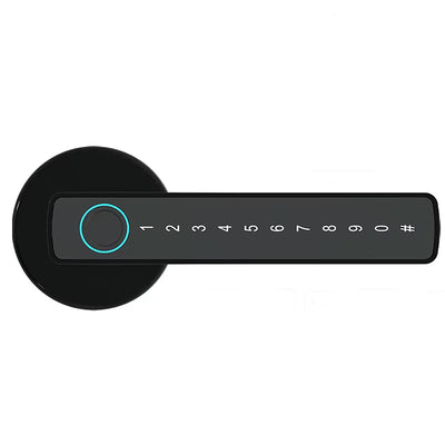 LinkMejor M5 Tuya BLE Smart Fingerprint Door Lock Electronic Lock with Password/Key/Card/Tuya APP Unlock Smart Doorlock