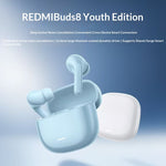 REDMI Buds 8 Lite TWS bluetooth 5.4 Earbuds ANC Earphone 42dB Active Noise Cancelling Dual Mic AI Call Noise Reduction 12.4mm Extra-large Titanium-plated Dynamic Driver Unit 36H Playback Ergonomics In-ear Sports Headphones