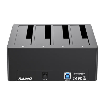LinkMejor K3084U3S 4-Bay Hard Drive Docking Station SATA to USB3.0 HDD Docking for 2.5/3.5 inch HDD/SSD Station External SATA Drive Box