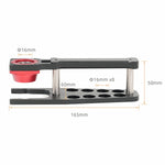 LinkMejor Flat Vertical Drilling Jig 6mm 8mm 10mm Replaceable Drill Sleeves Woodtable MFT Woodworking Positioning Hole Puncher