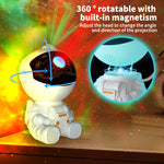 Elfeland LED Astronaut Starry Sky Light Projection Night Lamp 8 Dynamic Lighting Modes Water Ripple Atmosphere Lamp Astronaut Projection Lamp