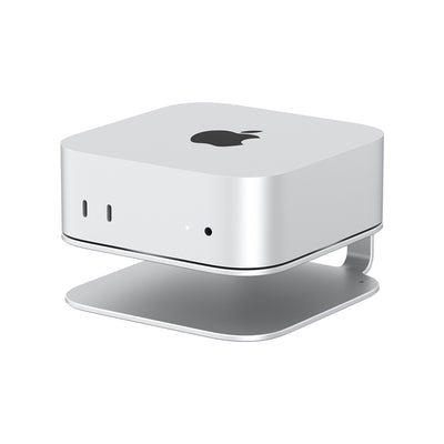 S60 Aluminum Cooling Stand Desktop for MacMini M4 M4 Pro 3mm Thickness Airflow Heat Dissipation Dock