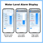 Tuya WiFi Ultrasonic Liquid Level Sensor 433MHz Remote Control Indoor/Outdoor Tank Level Monitor with APP Alarms for Household