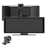 LinkMejor 11.26'' Carplay Car Stereo 4K Dash Cam HD Touchscreen Wireless Bluetooth MP5 Multimedia Player Driving Recorder With Front 1080P Rear Camer Dual Recording Lens GPS Navigation