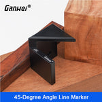 Ganwei 45 Degree Angle Centerline Marking Tool Set with Circular Centerline Marker and Beechwood Finish Perfect for Woodworking Projects and Precision Cuts