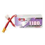LinkMejor GNB 11.4V 1100mAh 60C 3S LiPo Battery XT30 / XT60 Plug for Darwinfpv FoldApe4 RC FPV Racing Drone GOOSKY S2 Max RC Helicopter