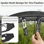 LinkMejor Ratchet Bike Repair Tool Kit Multi Functional Tire Lever Hook Magnetic Bit Storage 103g Lightweight Cycling Accessory