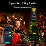 Elfeland 1.5m/1.8m/2.1m LED Christmas Tree Star Lights DIY Smart RGB Christmas Light with Remote Timer Music Sync Bluetooth APP Controlled Holiday Lighting