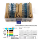 156 Value 3120 PCS 1/4W Metal Film Resistor Kit 1Ω-10MΩ 1% Tolerance Ideal for Electronics Projects and Circuit Design