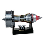 LinkMejor Small Size 24cm TR900 Turbofan Engine Model Decoration Science Discovery Toys