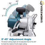 LinkMejor 288VF Brushless Electric Circular Saw Cordless Wood Cutting Machine For 18V Battery