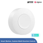LinkMejor SNZB-01P Zigbee3.0 Wireless Smart Switch Custom Button Action Two-way Control Smart Scene Control With Alexa Google Home