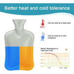 IPRee 2L Heated Foot Warmer, Explosion Proof Hot Water Bag, Water Filled Rubber Foot Warmer, Water Filled Plush Foot Warmer