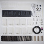 LinkMejor® DIY Imitate Glow Clock Kit Full Color RGB Glow Tube Clock LED Music Spectrum Kit