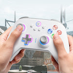 LinkMejor N10 Tri-mode Gaming Controller with Hall Effect Joystick and Hall Triggers 1000Hz 6 Axis Gyro for PC Switch iOS Android
