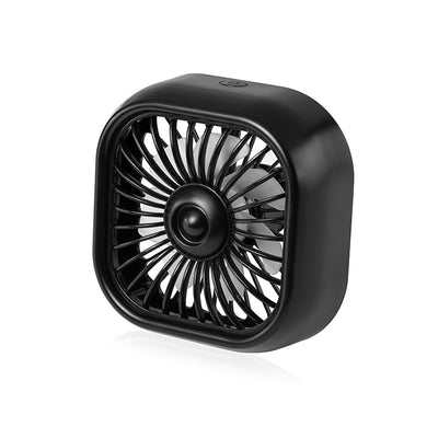 LinkMejor Car Vent Mini Fan Portable  Air Conditioning Outlet Car Fan Gradient Colorful Atmosphere Light Small Fan Row Exhaust Fan