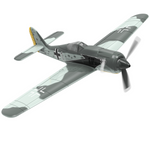 LinkMejor Mini FW190 400mm Wingspan 2.4G 4CH 6-Axis Gyro One Key Aerobatics XPilot Stabilization System EPP RC Airplane BNF/RTF Compatible DSM S-BUS Protocol for Beginner