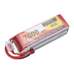LinkMejor Power 14.8V 7000mAh 65C 4S LiPo Battery T Plug for RC Car