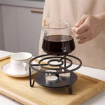 IPRee Candle Heating Tea Warmer Household Thickened Teapot Heating Base Outdoor Portable Tea Stove New Metal Tea Ceremony Accessories