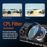 3 Inch IPS Screen 4 Lens Car Dashboard DVR Dash Camera Wifi Infrared Night Vision G-sensor 1920x1080P Video Resolution
