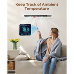 EU US Direct ERICKHILL ROOKPRO 2in1 Infrared Thermometer Gun with Meat Probe Fast Accurate Readings Non-Contact Sensor Wide Temperature Range Foldable Probe