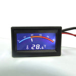 LinkMejor Thermometer 3 Way FlowMeter For Water Cooling Liquid Cooler System With 2 Barbs