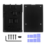 Raspberry Pi 5 Passive Cooling Case Aluminum Alloy Dissipation Striped Shell Box
