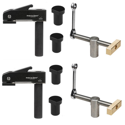LinkMejor Woodworking Desktop Quick Acting Hold Down Clamp Desktop Clip Fast Fixed Clip Toohr for Woodworking Benches 19/20MM Hole Tool