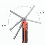 Bikight Adjustable Bright Magnetic LED Work Light for Car Repair USB Foldable Dimming COB Flashlight Lamps