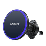 LinkMejor CD277 15W Magnetic Wireless Charger Car Phone Holder Fast Wireless Charging Bracket Car Air Vent Compatibility for Smart Phones for iPhone 17 17Pro 16 Pro Max 15 14 for Xiaomi 17pro for Huawei Mate XTs for OPPO