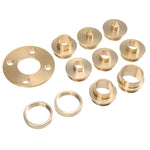 Universal Router Base Plate Acrylic 7mm Thick with Brass Centering Pin and 11 Template Bushings for Precise Woodworking Trimming and Cutting