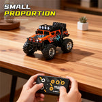 LinkMejor HG4-457 RTR 1/64 2.4G RWD Mini H1 Alloy RC Car Off-Road Truck LED Light Three Speed Support App Remote Control Vehicles Models Pocket Toys Desktop Collection Gift For Boys