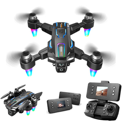 LinkMejor A22 WiFi FPV with Electrically Adjustable Camera Optical Flow Hover Automatic Obstacle Avoidance Detachable Camera Display Screen LED Brushless Foldable RC Drone Quadcopter RTF