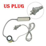 LinkMejor Work Light Magnetic Base 30 LinkMejor Beads 2W AC 110 220V Flexible Gooseneck Lamp for Drill Press Sewing Machine Workshop Lighting