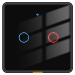 LinkMejor Tuya Wireless WiFi RF433 Smart Home Wall-mounted Light Switch Touch Panel Control Switches Timing Function Remote APP Control Voice Control with Alexa Google Assistant Yandex Tmall Genie